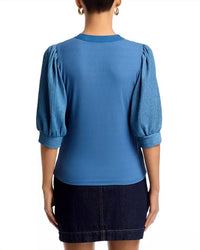 Six/Fifty - Marina Mixed Media Ribbed Top