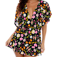 Luli Fama - Luli's Secret Garden Playera V-neck Ruffle Mini Dress