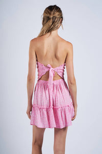 Sky To Moon - Floral Tie Back Mini Dress
