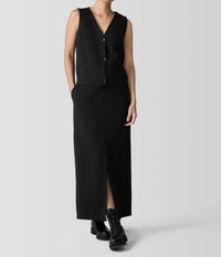 Eileen Fisher - Flex Ponte Washable Button Front Vest