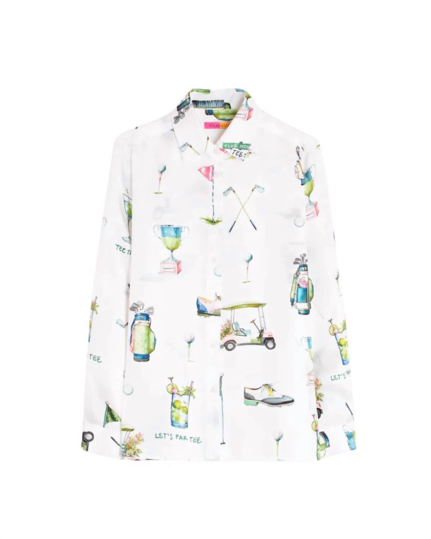 Vilagallo - Golf Print Shirt