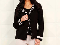 Angel Apparel - Stripe Long Sleeve Blazer