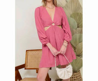 Lumiere - Ring Accent Mini Dress