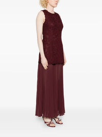 Ulla Johnson Auryn Sleeveless Midi Dress in mahogany - women's dress - alternate view