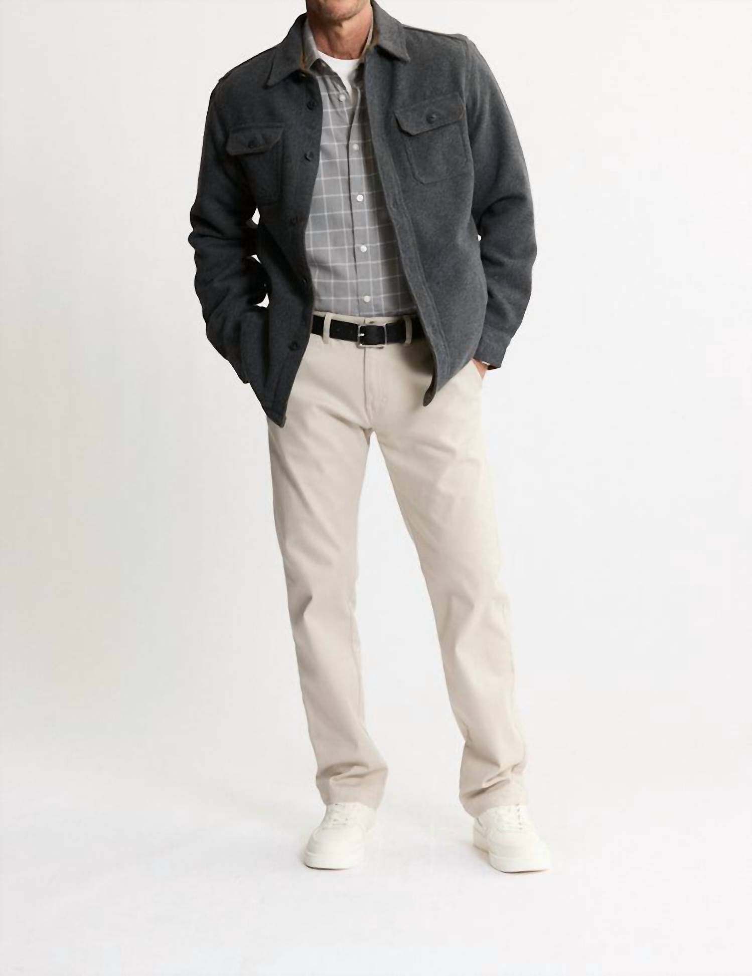 Jachs New York - Thermal Lined Wool Blend Shirt Jacket