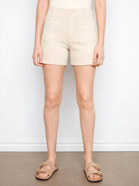 Charlie B - Twill Shorts With Patch Pockets