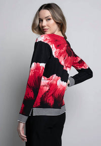 Picadilly - Printed Floral Sweater Top