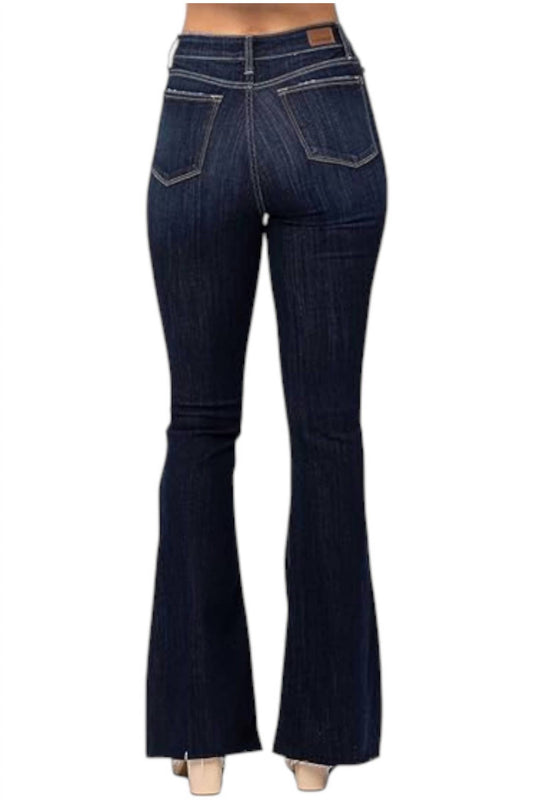 Judy Blue - Raw Hem Tall Flare Jeans