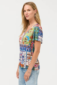 Johnny Was - Janie V-neck Flutter Sleeve Tee