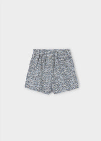 Mayoral - Girl's Velvet Bow Tweed Shorts