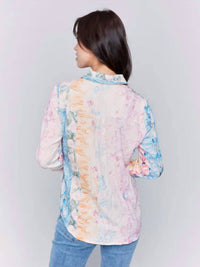 CHARLIE B Hannah Button-down Blouse in multi - women's blouse - alternate view