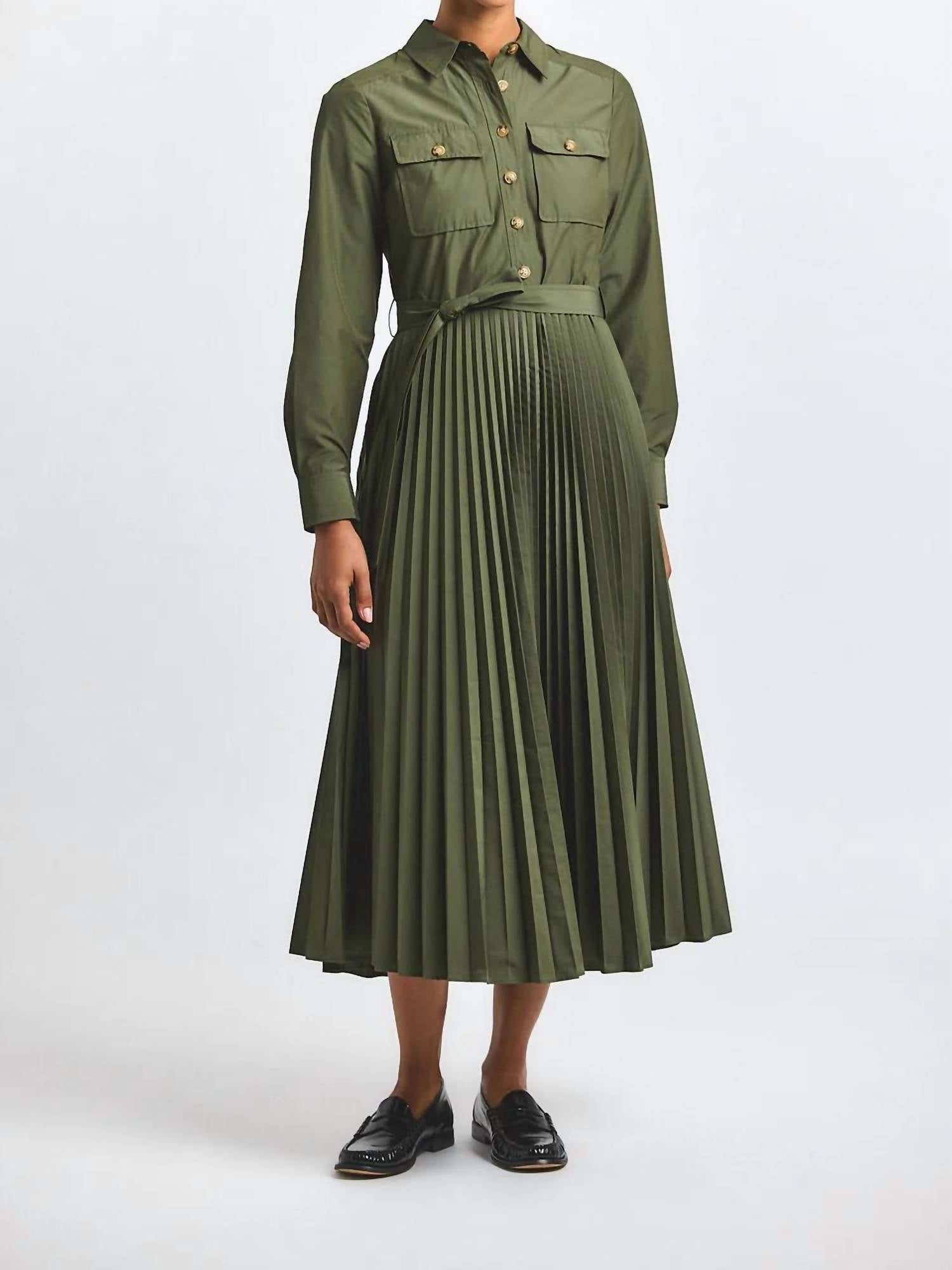Derek Lam 10 Crosby - Women's Kenza Pleated Shirt Dress