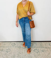 DEAR JOHN DENIM Costa Top in marigold calico - women's blouse - view 4