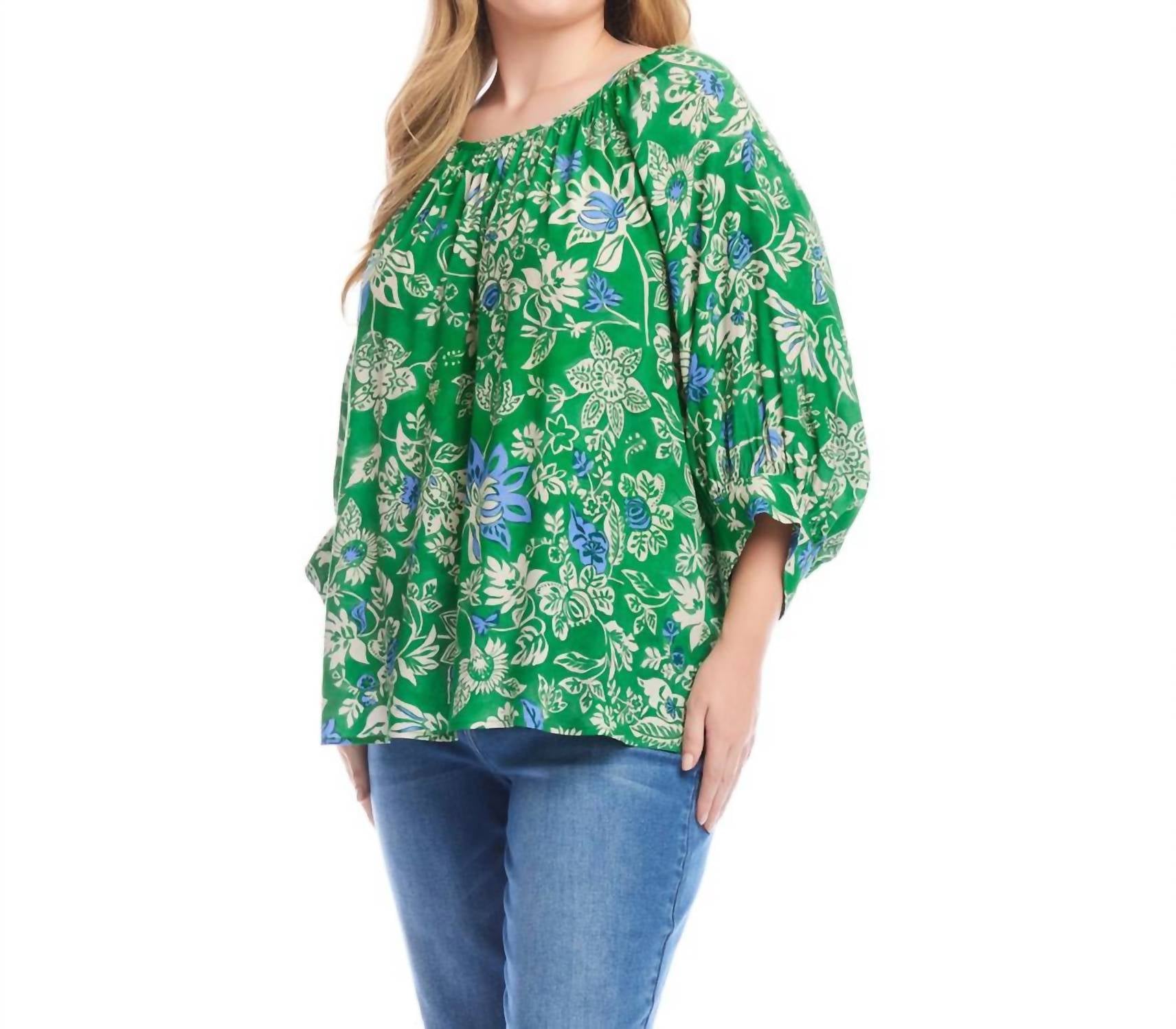 Karen Kane - Blouson Sleeve Top - Plus