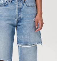 Agolde - Amryn Double Layer Ripped Straight Leg Jeans