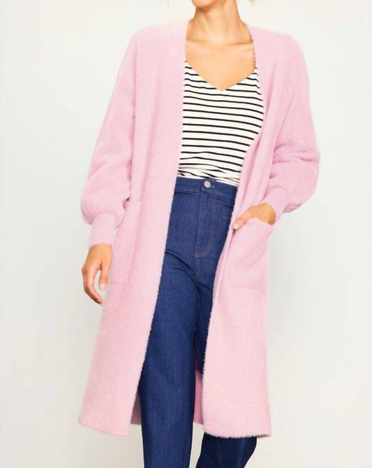 Skies Are Blue - Fuzzy Long Sleeve Cardigan