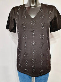 Leo & Ugo - Floral Energy V-neck Tee