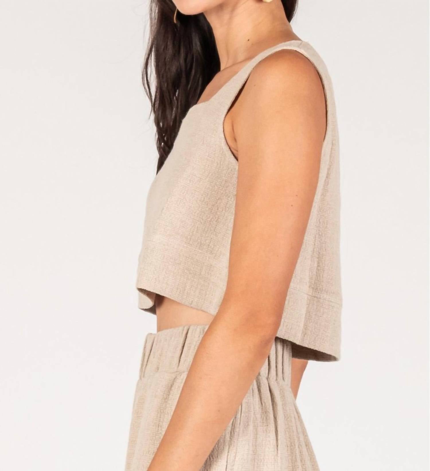 P.Cill - Linen Crop Top