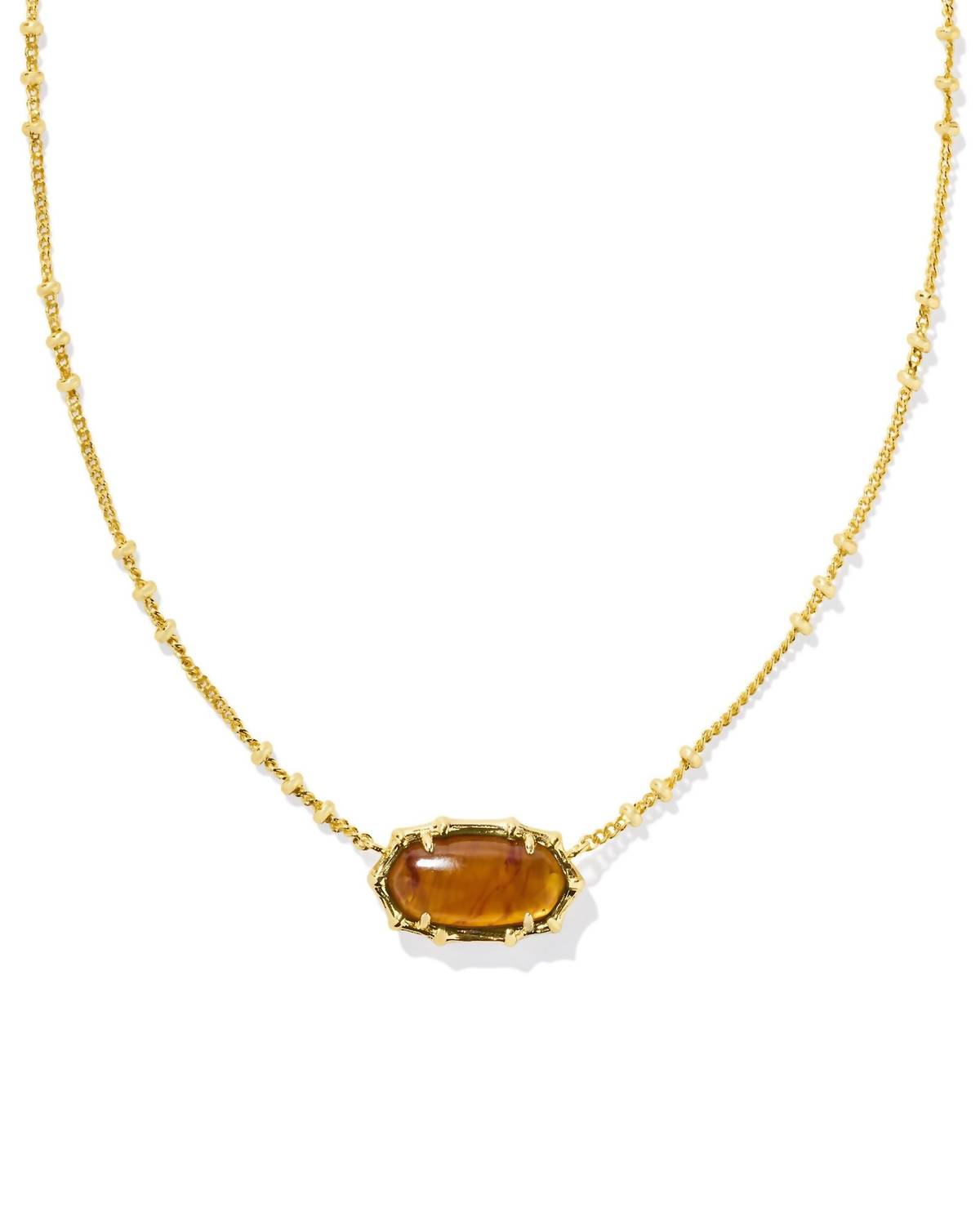 Kendra Scott - Women's Elisa Bamboo Frame Short Pendant Necklace