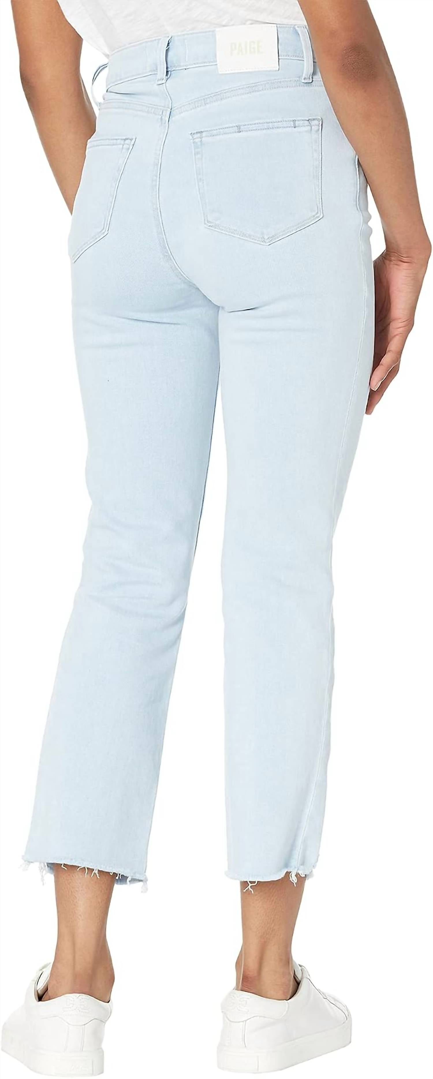 Paige - Cindy High Rise Straight Crop Jeans