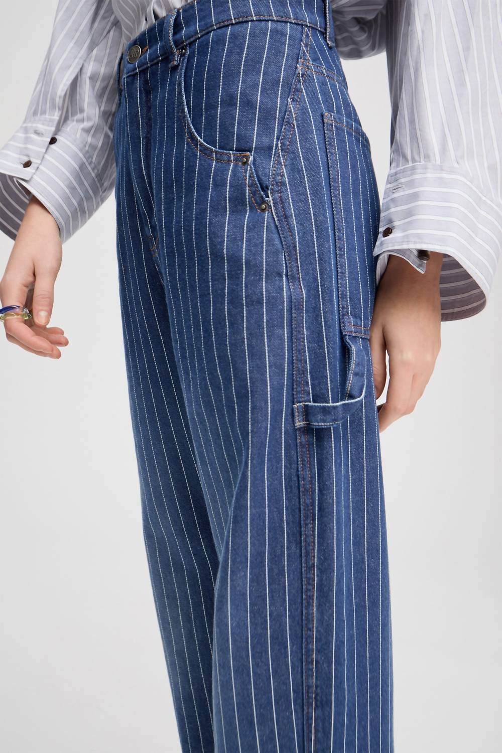 Munthe - Shimo Pinstripe Carpenter Jean