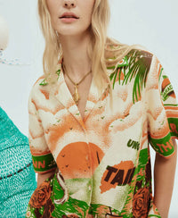 Alemais - Bungalow oversized linen shirt