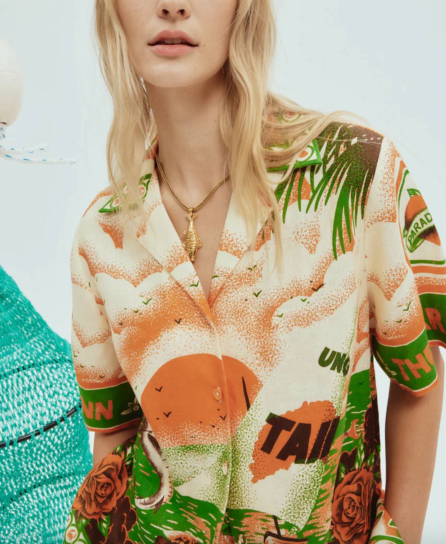 Alemais - Bungalow oversized linen shirt