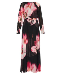 Misa Los Angeles Naomi Floral Dress in midnight orchid - women's dress - alternate view