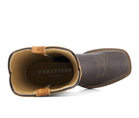 Forastero - Women's Real Leather Square Toe Cowgirl Boots