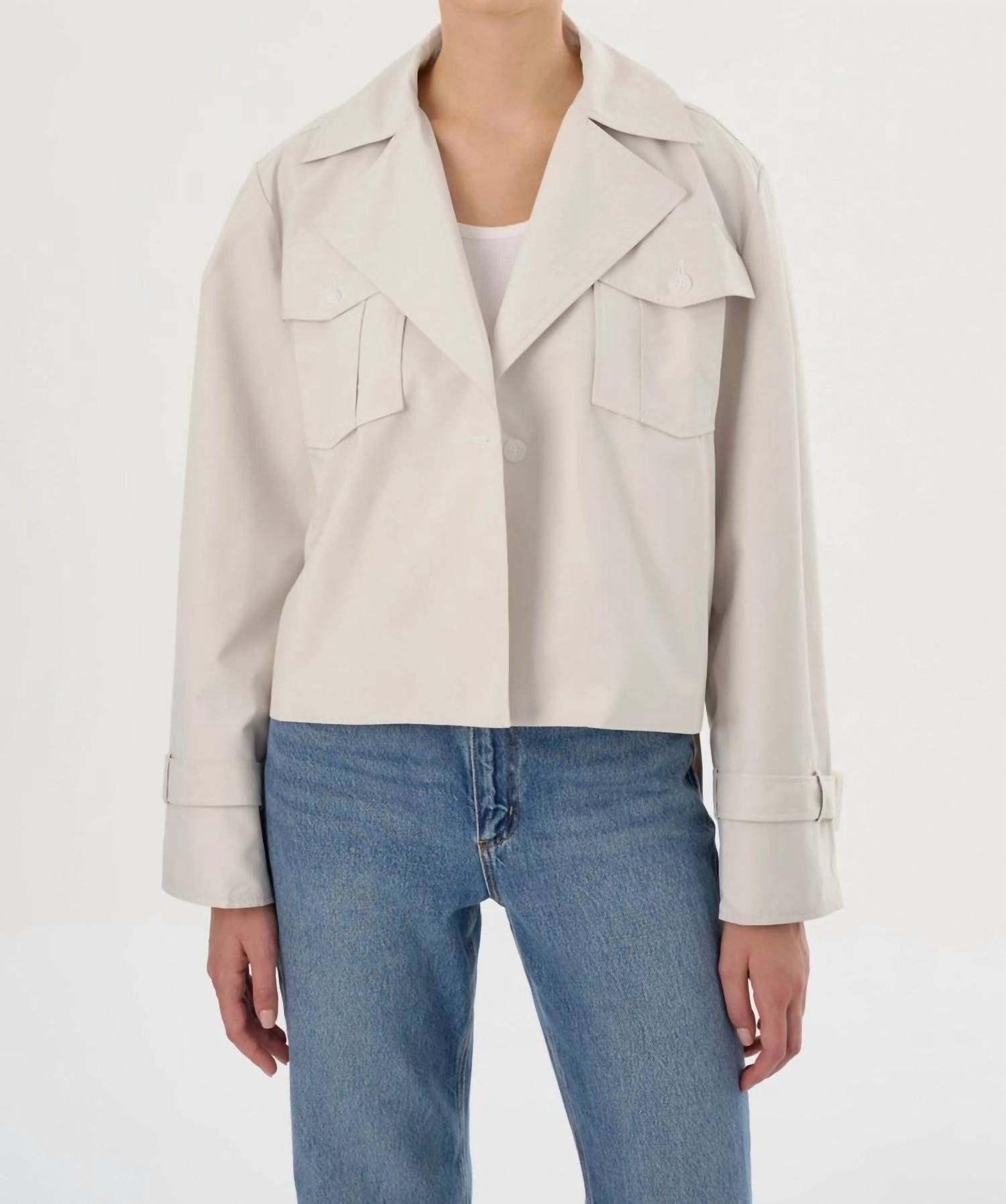 Lamarque - Quinn Cropped Trench Coat