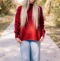 Free People Torres Roll Neck Sweater in dionysus - women's sweater - alternate view