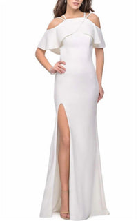 La Femme - La Femme Off The Shoulder Gown
