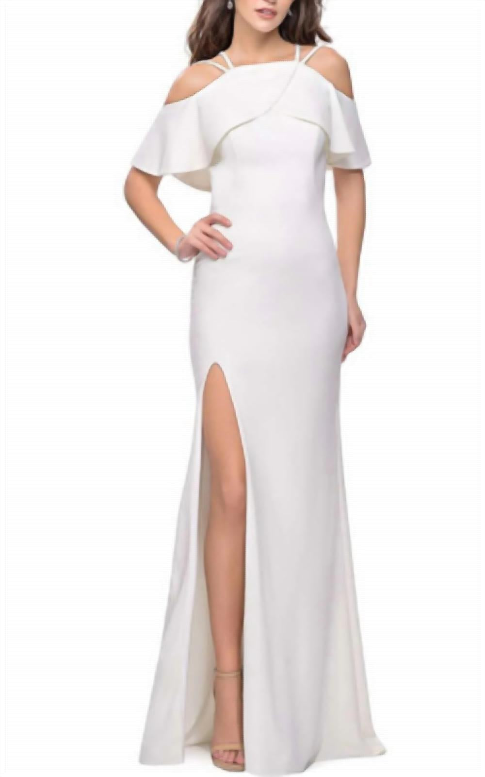 La Femme - La Femme Off The Shoulder Gown