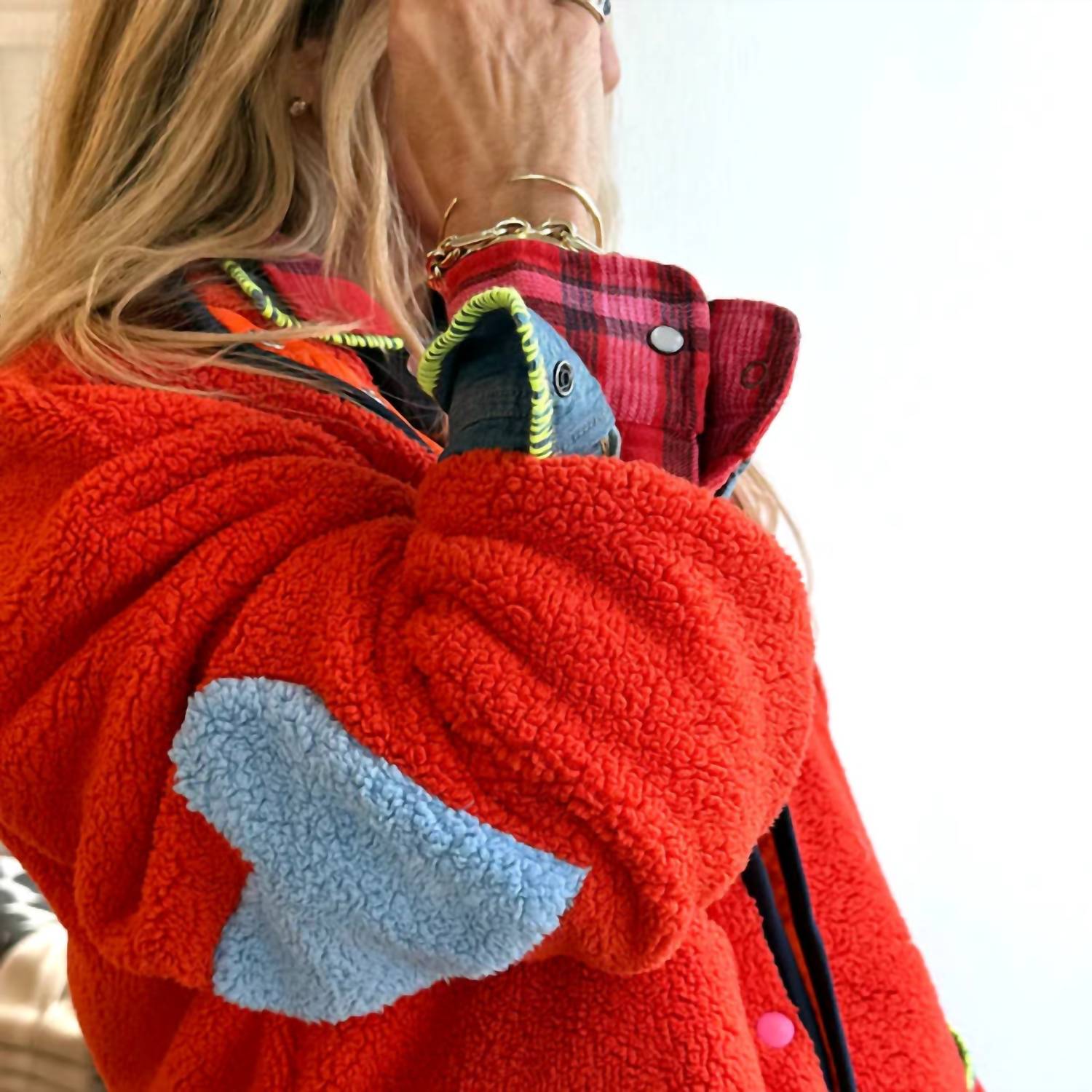 KERRI ROSENTHAL Coze Magoze Jacket in rust - women's jacket - alternate view