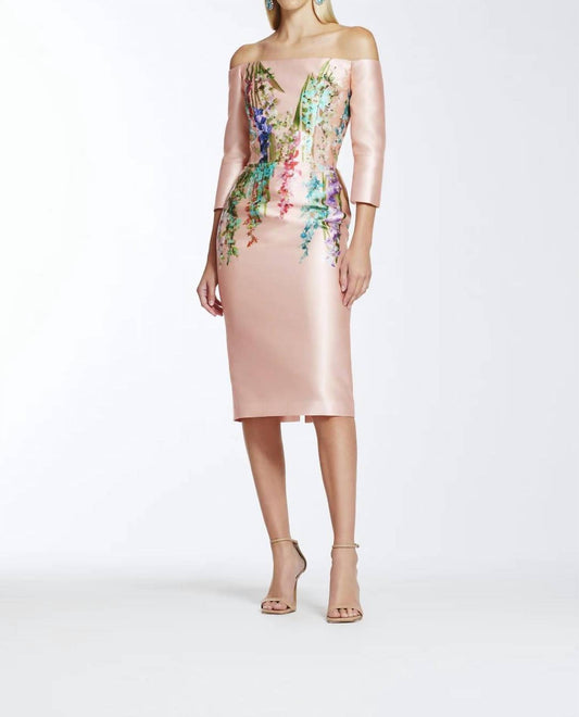 Frascara - Off the Shoulder Floral Midi Dress