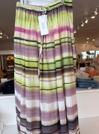 Psophia Women's Drawtsring Skirt in stripes - women's skirt