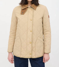 Burberry - Corduroy Collar Quilted Barn Jacket