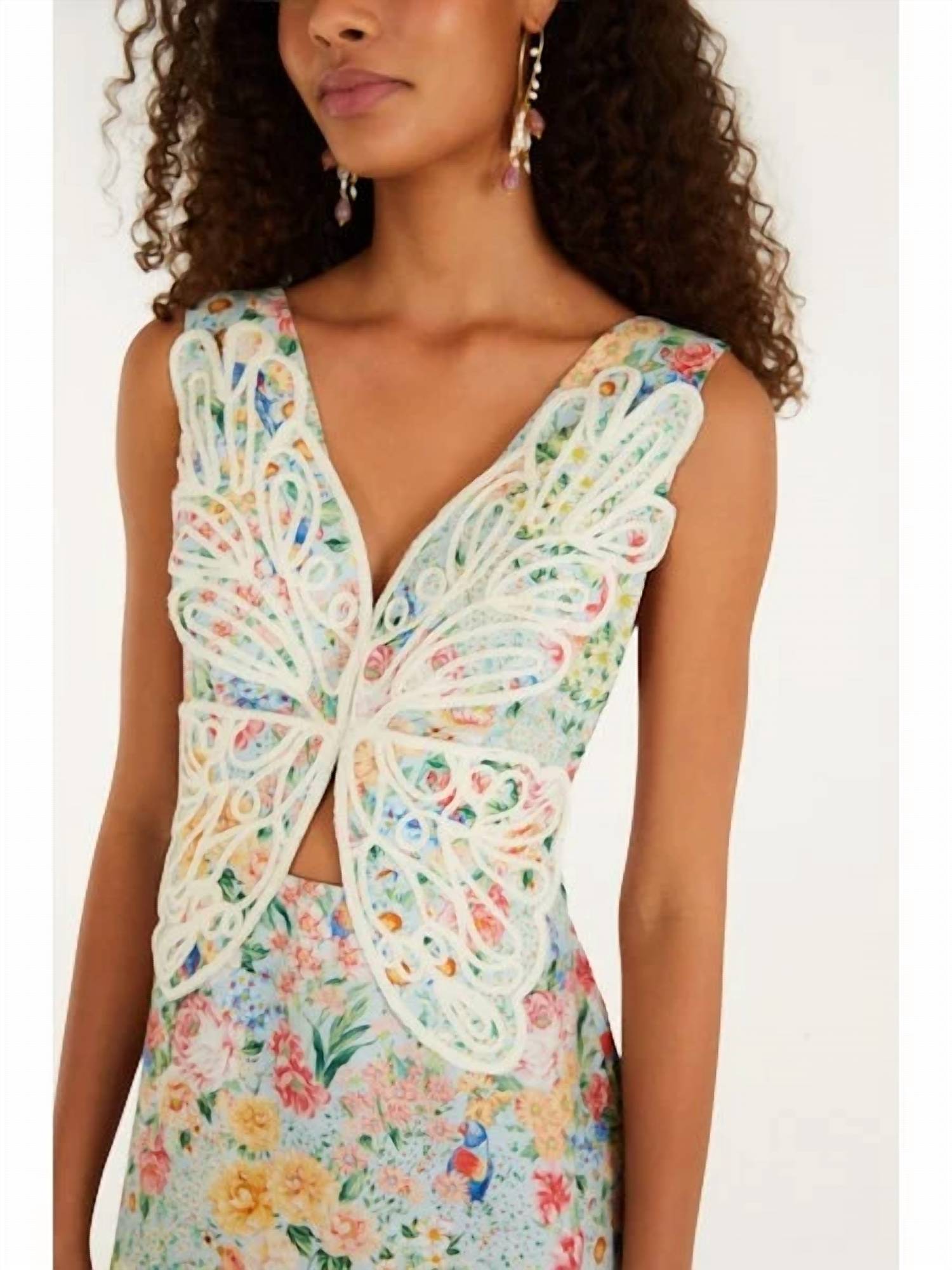 Farm Rio - Sleeveless Midi Dress