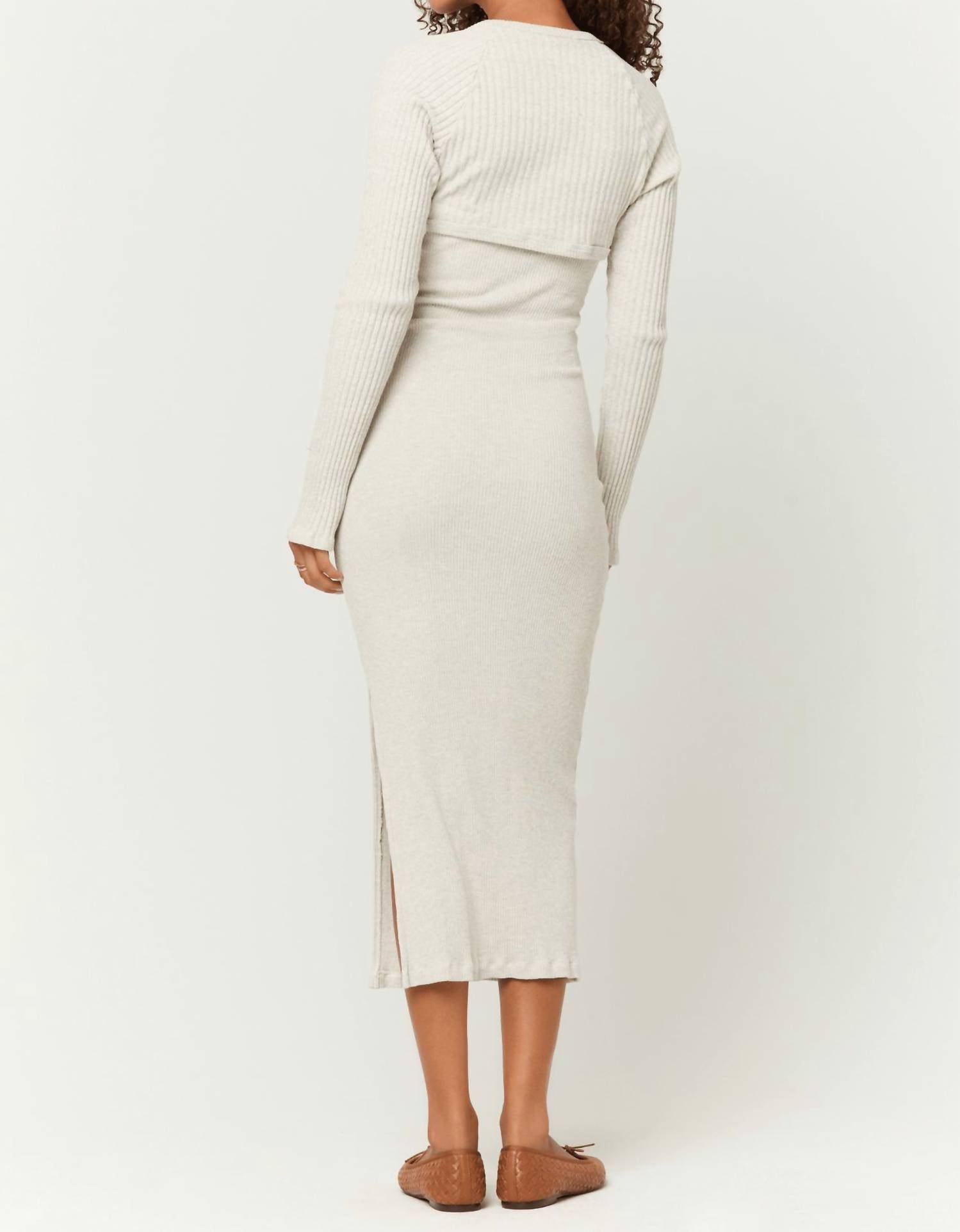Project Social T - Allora Strapless Rib Midi Dress