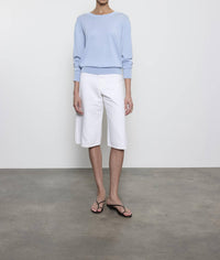 Enza Costa - SILK KNIT CREW TOP