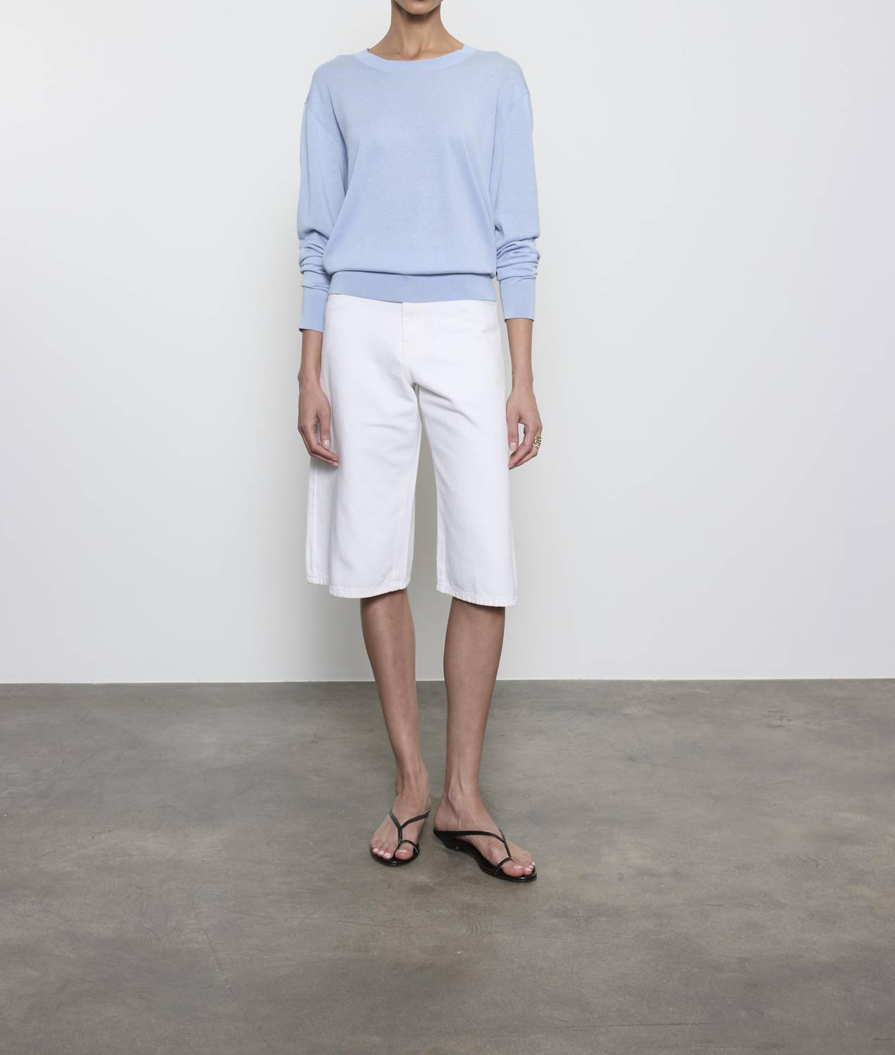 Enza Costa - SILK KNIT CREW TOP