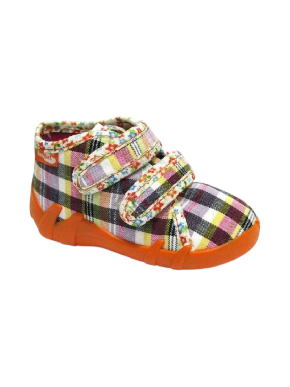 Renbut Shoes - Girl's Velcro 2-strap Hi-top Walking Shoe