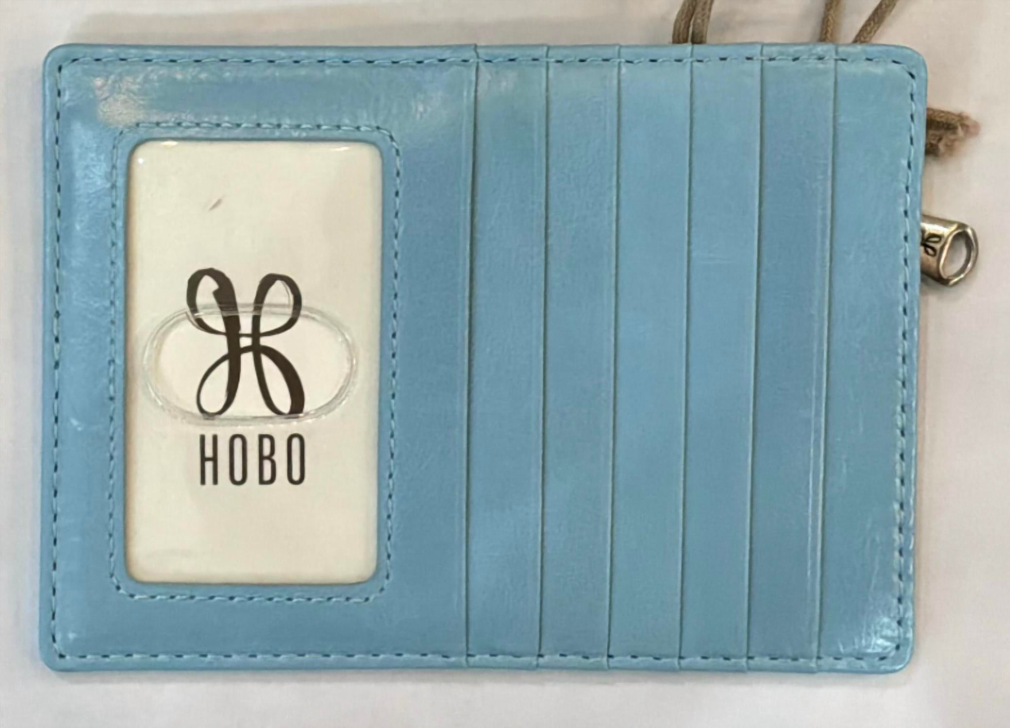 HOBO Women's Euro Slide Polished Card Case in stratosphere - women's bag - detail view