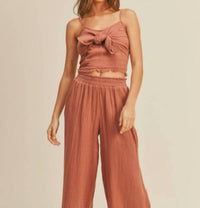 Miou Muse - Brick Gauze Tank Top