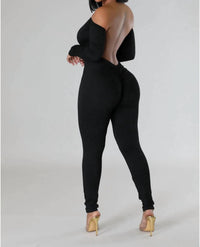 Good Time Usa - Look But Don't Touch Back Out Off Shoulder Jumpsuit