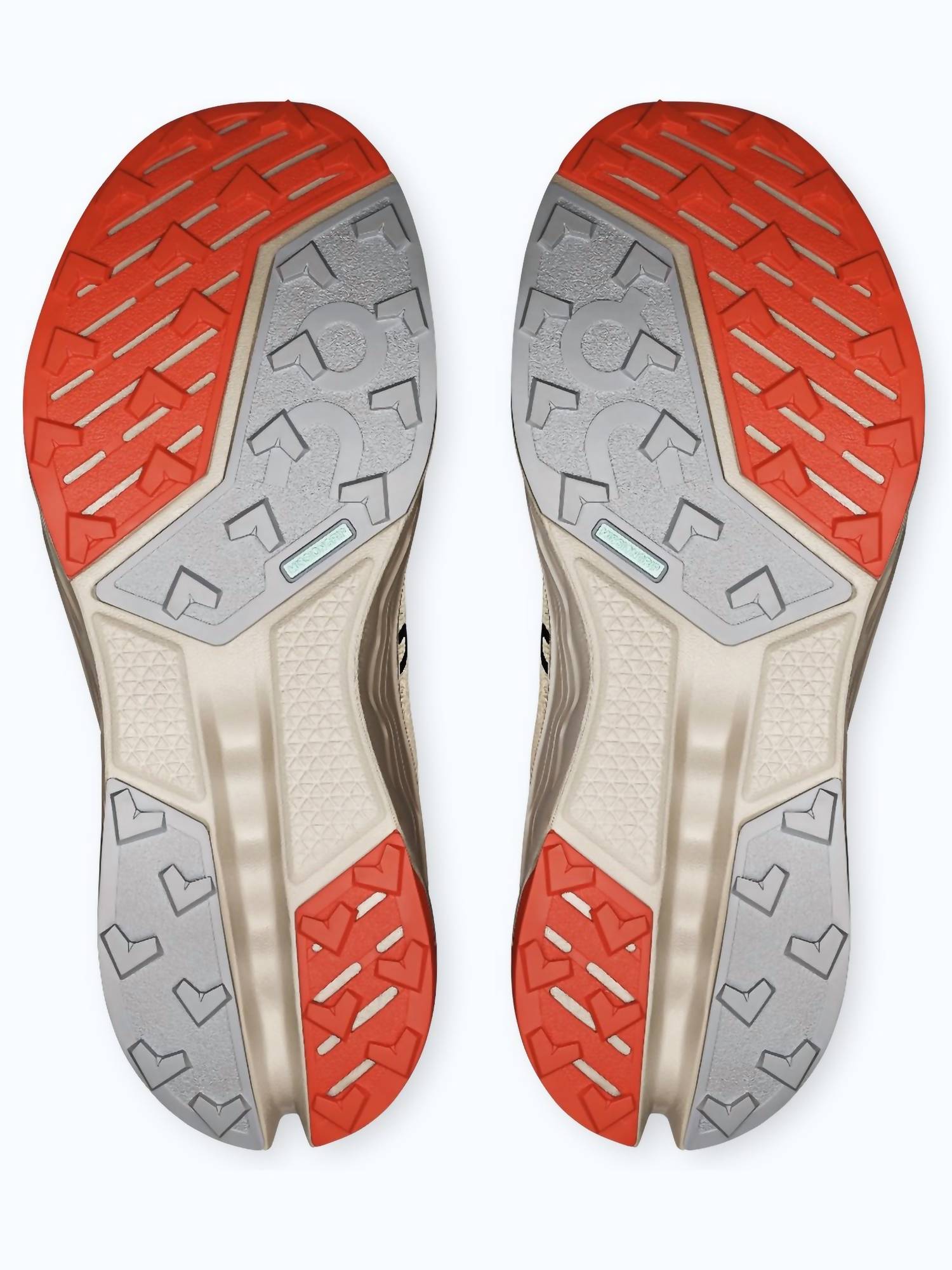 On Running Women's Cloudsurfer Trail 2 Trail Running Shoes in ivory salmon - women's shoe - alternate view