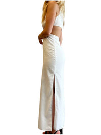 Endless Blu. - FLOWER CUT MAXI DRESS