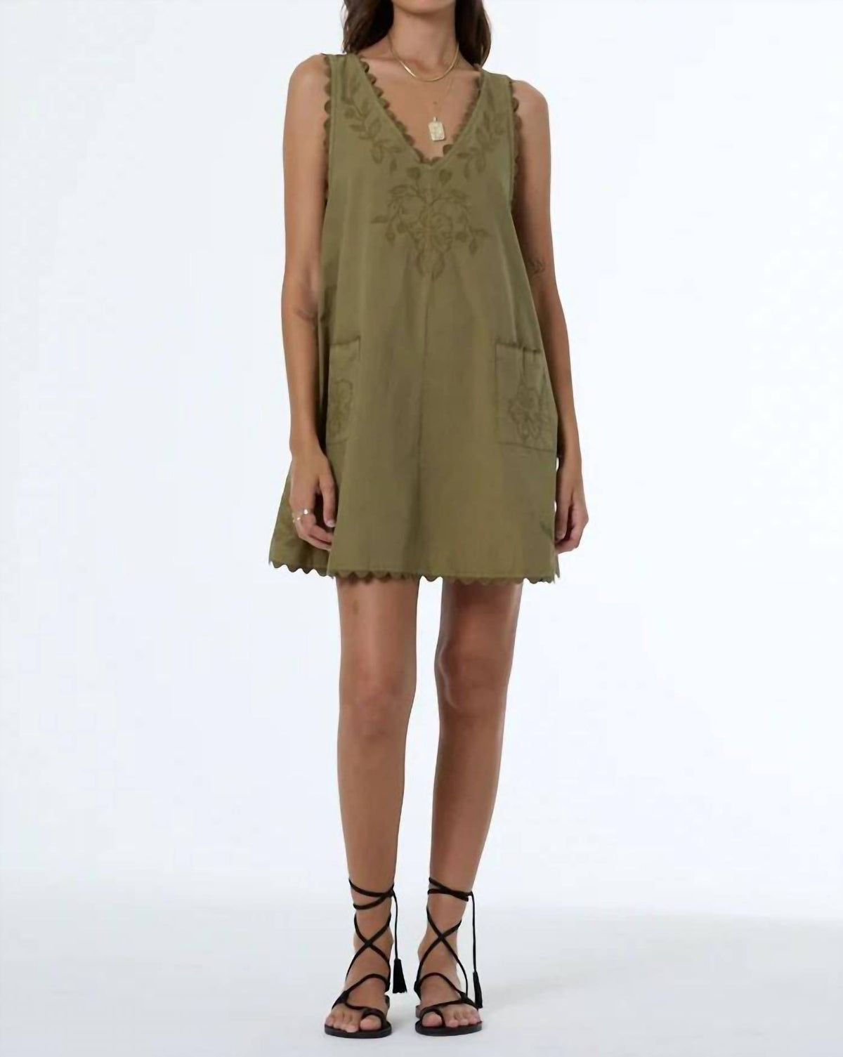 Young Fabulous & Broke - Kiona Mini Cotton Swing Mini Dress