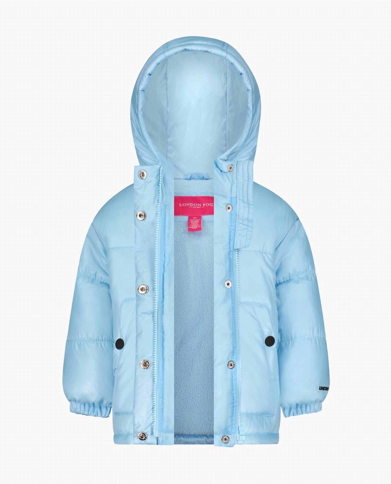 London Fog - Big Girls Zip-front Heavy Weight Puffer Jacket
