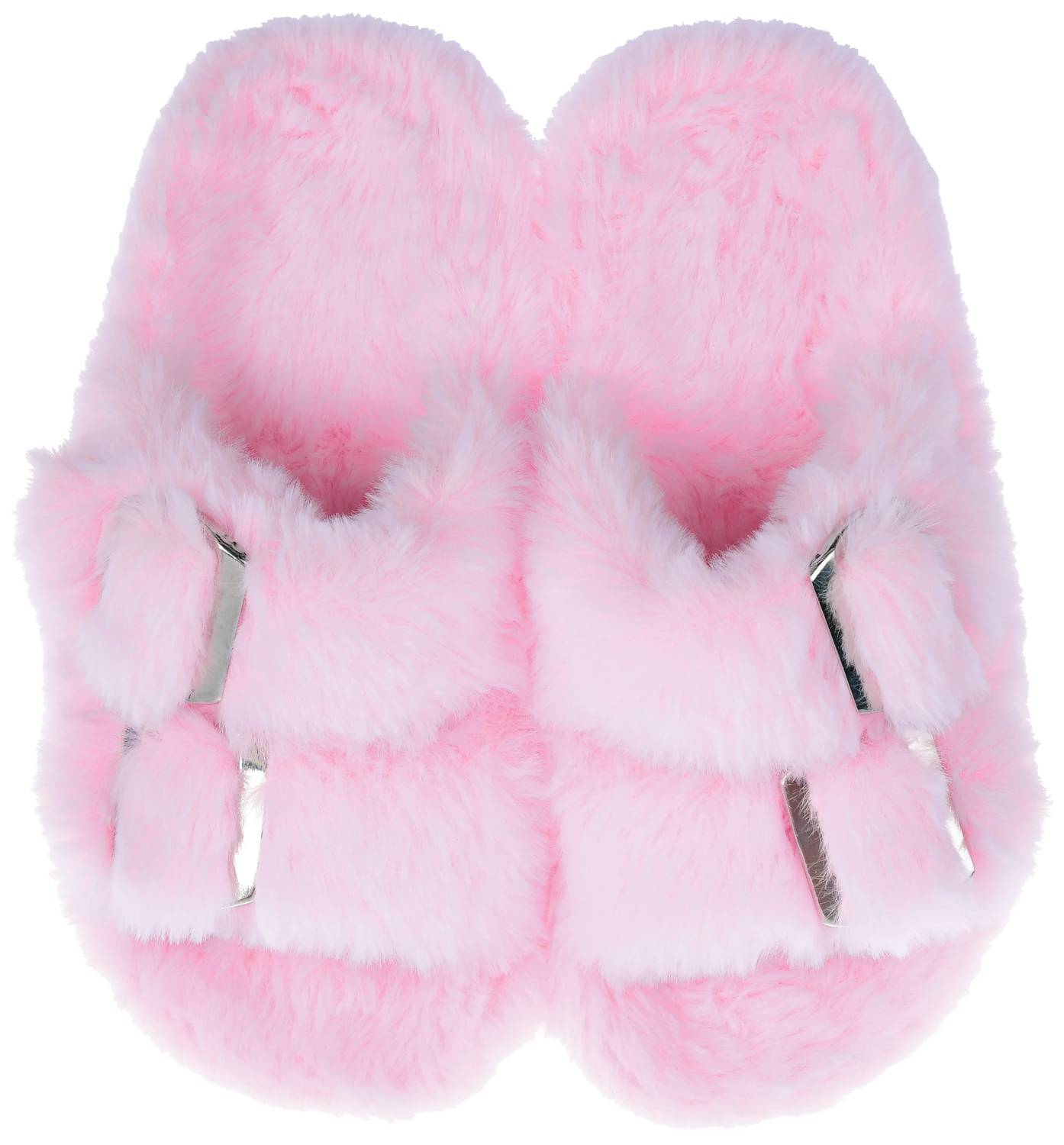 Iscream - Girl's Furry Buckle Slippers